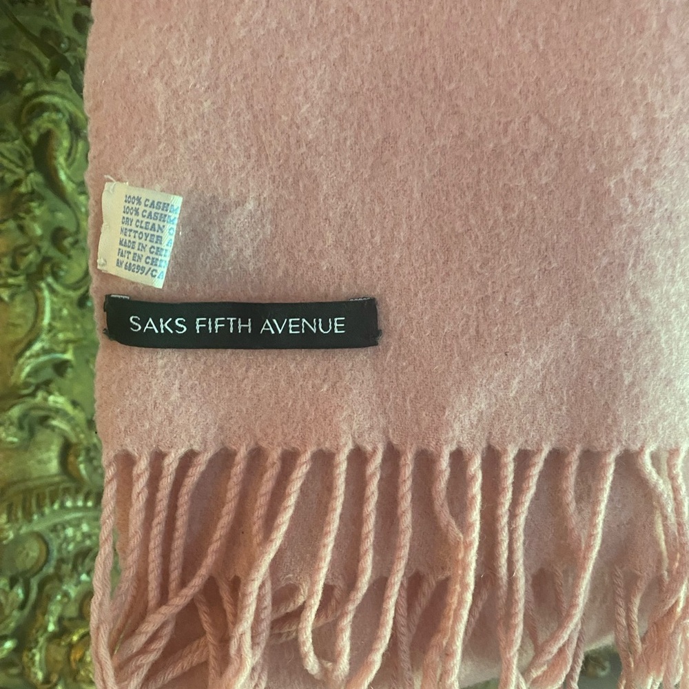 Saks Fifth Avenue Soft Pink Cashmere Wrap